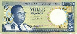 1000 Francs CONGO (RÉPUBLIQUE)  1961 P.008a TB