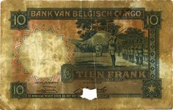 10 Francs CONGO BELGE  1949 P.14E B