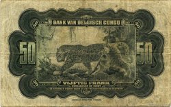 50 Francs CONGO BELGE  1943 P.16b TB
