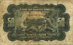 50 Francs CONGO BELGE  1948 P.16f B