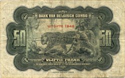 50 Francs CONGO BELGE  1948 P.16f TB