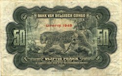 50 Francs CONGO BELGE  1948 P.16f TTB