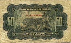 50 Francs CONGO BELGE  1949 P.16g B