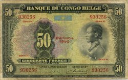 50 Francs CONGO BELGE  1950 P.16h B