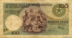 100 Francs CONGO BELGE  1955 P.33a TB+
