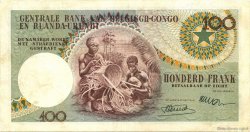 100 Francs CONGO BELGE  1956 P.33a TTB+