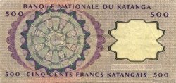 500 Francs KATANGA  1962 P.13a TTB