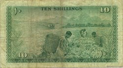 10 Shillings KENYA  1967 P.02b B+