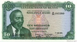 10 Shillings KENYA  1972 P.07c pr.NEUF