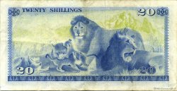 20 Shillings KENYA  1976 P.13c TTB+