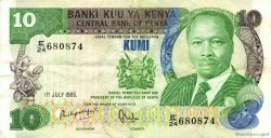10 Shillings KENYA  1985 P.20d pr.SUP