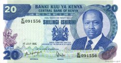 20 Shillings KENYA  1985 P.21d SPL