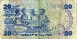 20 Shillings KENYA  1986 P.21e TB