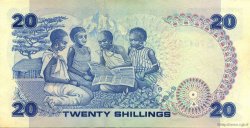 20 Shillings KENYA  1986 P.21e SUP