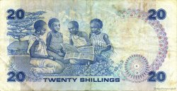20 Shillings KENYA  1987 P.21f TTB