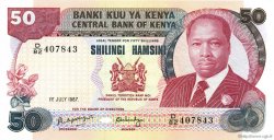 50 Shillings KENYA  1987 P.22d NEUF