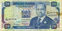 20 Shillings KENIA  1988 P.25a