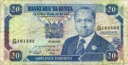 20 Shillings KENYA  1992 P.25e TB
