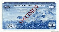 10 Kwacha Spécimen MALAWI  1971 P.08s NEUF