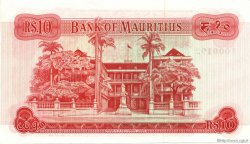 10 Rupees Petit numéro ISOLE MAURIZIE  1967 P.31c FDC