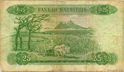 25 Rupees ÎLE MAURICE  1967 P.32b B+ à TB