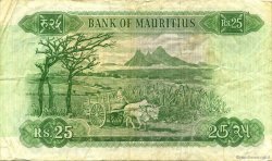 25 Rupees Remplacement ÎLE MAURICE  1967 P.32b TTB