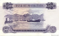 50 Rupees ÎLE MAURICE  1967 P.33b SUP+