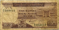 5 Rupees ÎLE MAURICE  1985 P.34 B à TB