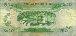 10 Rupees ÎLE MAURICE  1985 P.35a TB