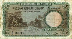 10 Shillings NIGERIA  1958 P.03 B+
