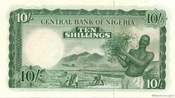 10 Shillings NIGERIA  1958 P.03 pr.NEUF
