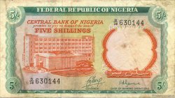 5 Shillings NIGERIA  1968 P.10b TB