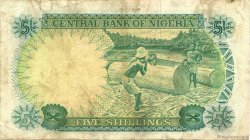 5 Shillings NIGERIA  1968 P.10b TB