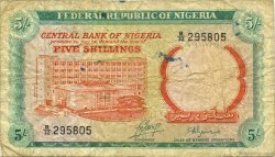 5 Shillings NIGERIA  1968 P.10b G