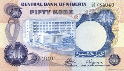 50 Kobo NIGERIA  1973 P.14a