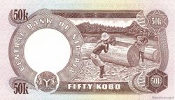 50 Kobo NIGERIA  1973 P.14a UNC