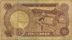 50 Kobo NIGERIA  1973 P.14b B+