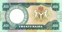 20 Naira NIGERIA  1984 P.26a SPL+