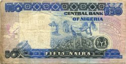 50 Naira NIGERIA  1991 P.27b TB