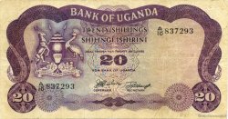 20 Shillings OUGANDA  1966 P.03a TTB