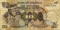 10 Shillings OUGANDA  1973 P.06a TB