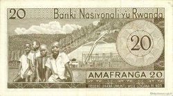 20 Francs RWANDA  1964 P.06a TTB+