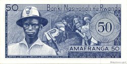 50 Francs RWANDA  1964 P.07a SPL