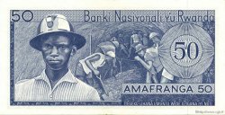 50 Francs RWANDA  1969 P.07a SUP