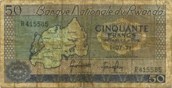 50 Francs RWANDA  1971 P.07b B