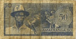 50 Francs RWANDA  1971 P.07b B