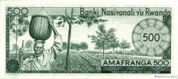 500 Francs RWANDA  1976 P.09b SPL
