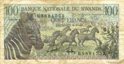 100 Francs RWANDA  1978 P.12a TB