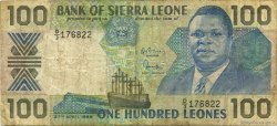 100 Leones SIERRA LEONE  1988 P.18a B+