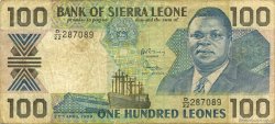 100 Leones SIERRA LEONE  1989 P.18b B+